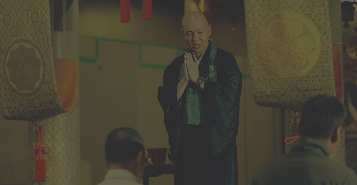 坐禅の様子